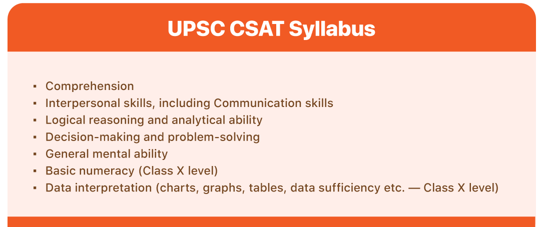 CSAT Syllabus