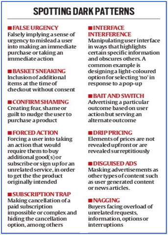 Dark patterns - Govt releases guidelines for public consultation