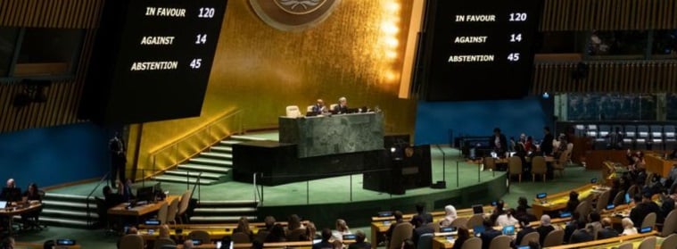 UN General Assembly adopts Gaza resolution