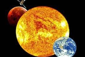 Mars solar conjunction