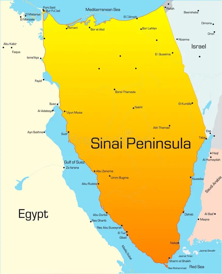 What is the Sinai Peninsula?