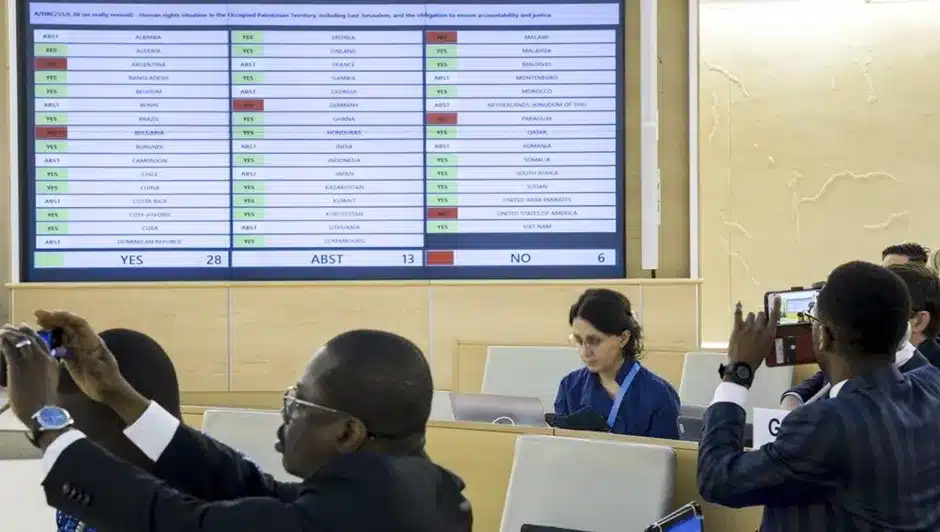 India abstains at U.N. Human Rights Council on vote calling for Gaza ceasefire
