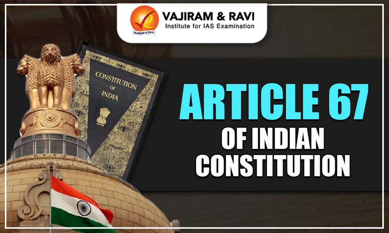 Article 67 of Indian Constitution