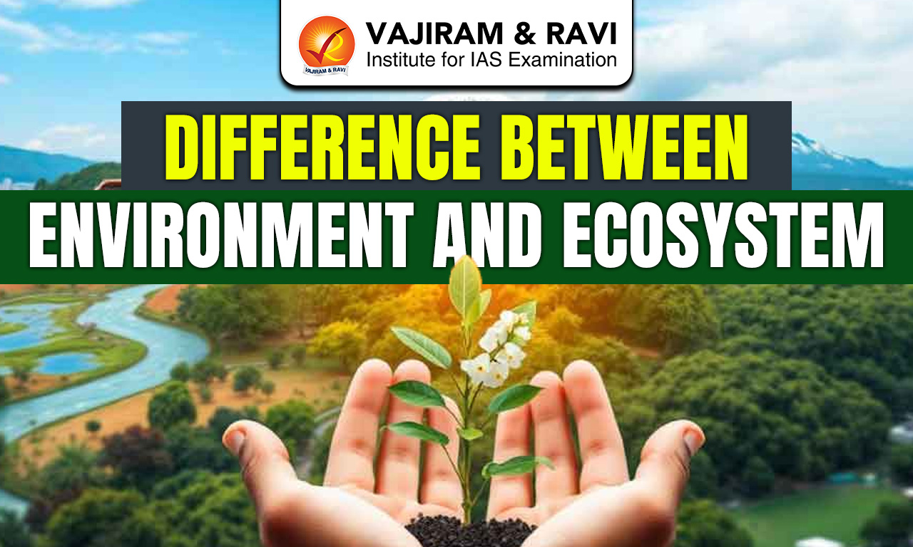 Difference between Environment and Ecosystem