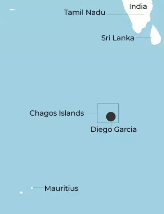 Location of Diego Garcia