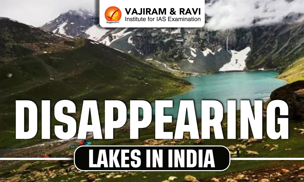 Disappearing Lakes in India