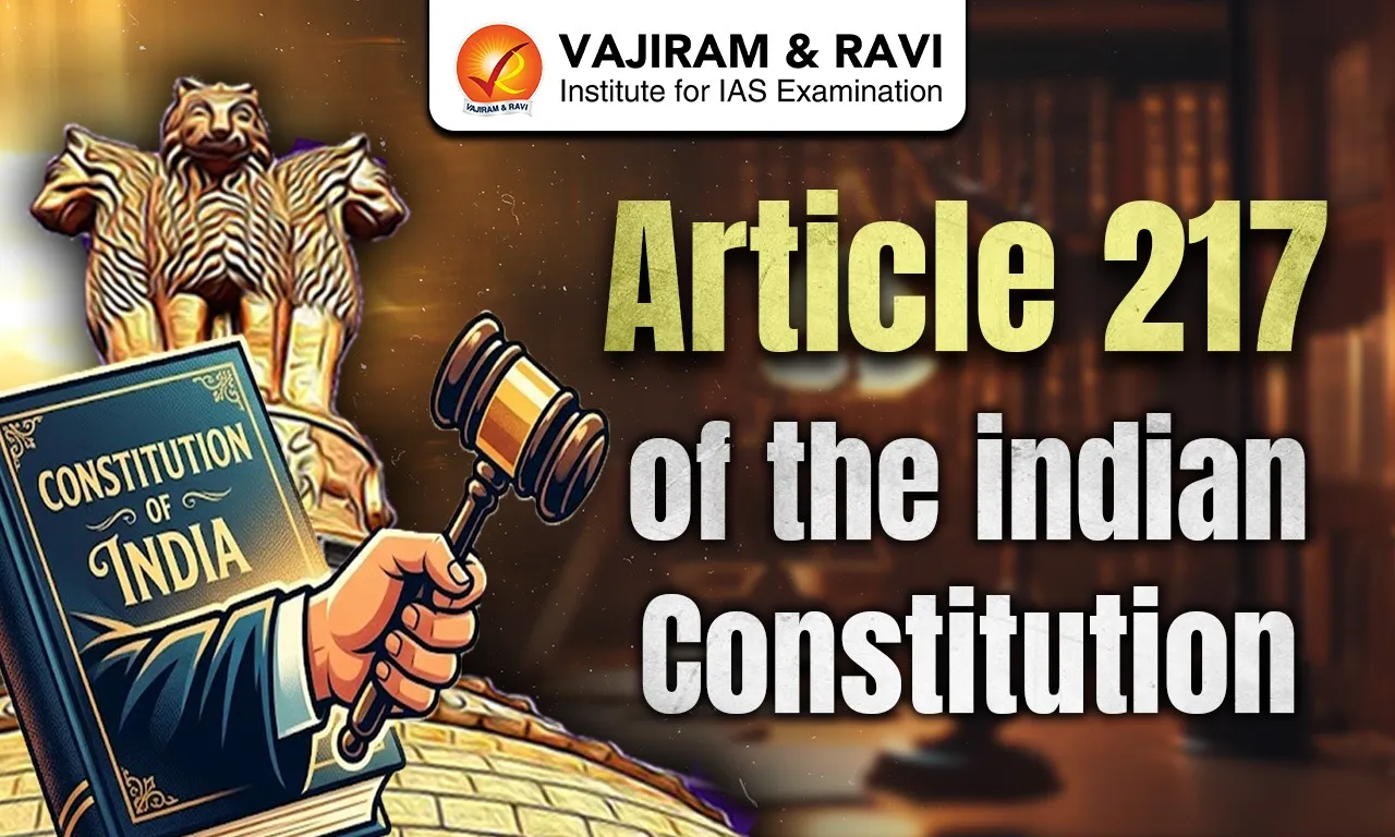 Article 217 of the Constitution
