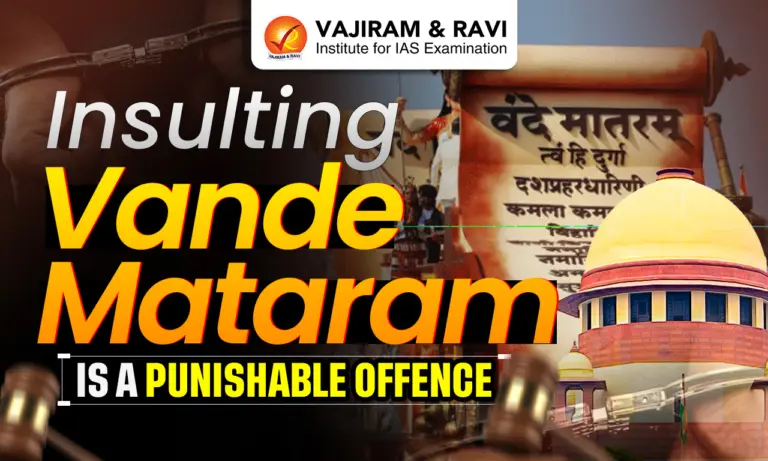 Insulting Vande Mataram is a Punishable Offence