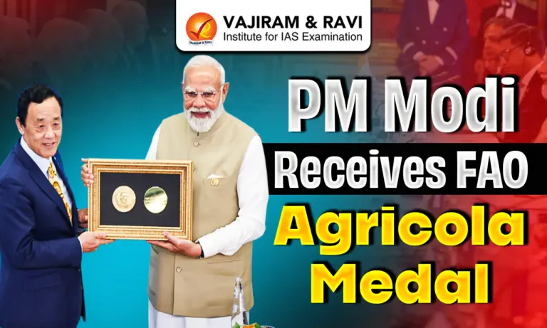 PM Modi Receives FAO Agricola Medal (2026)