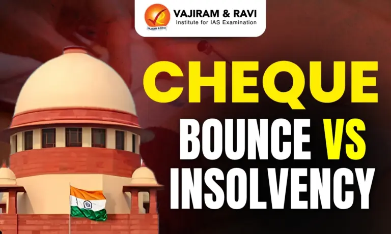Cheque Bounce vs Insolvency