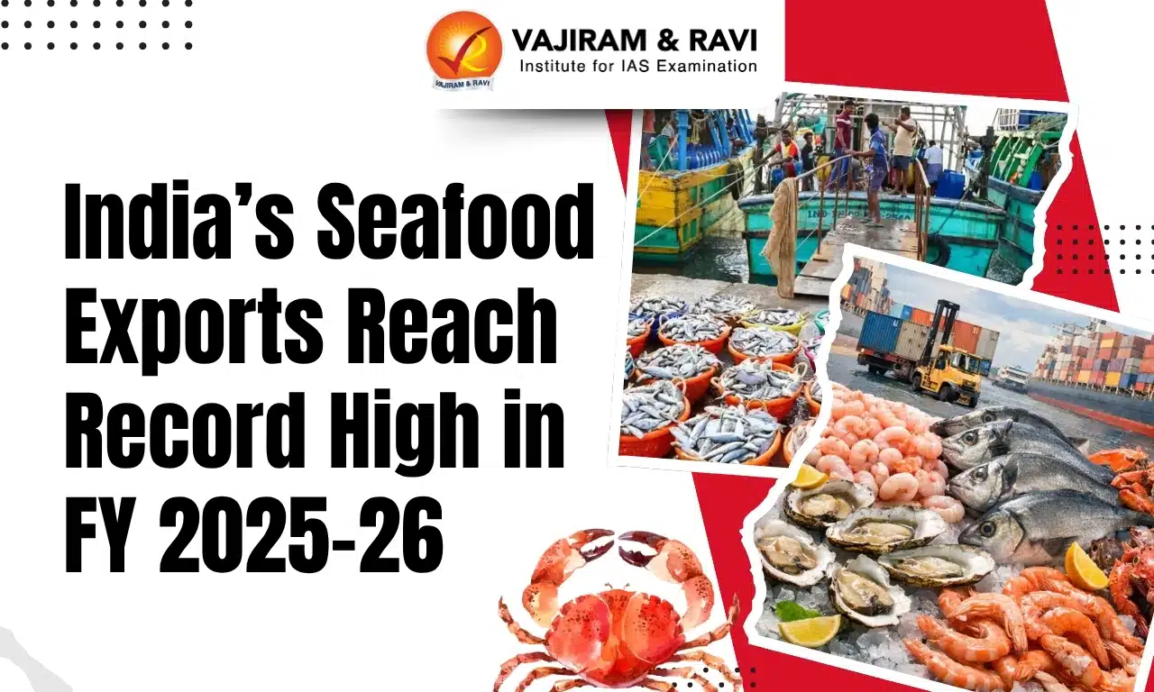 India’s Seafood Exports Reach Record High in FY 2025–26