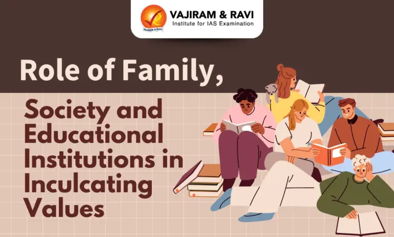 Role of Family, Society and Educational Institutions in Inculcating Values