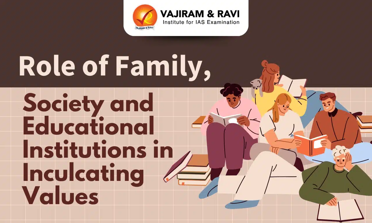 Role of Family, Society and Educational Institutions in Inculcating Values