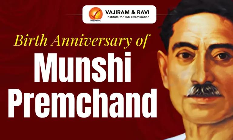Birth Anniversary of Munshi Premchand