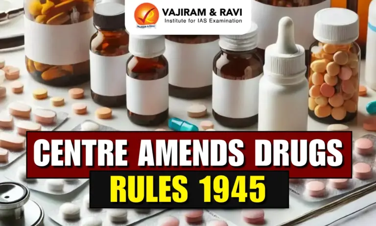 Centre Amends Drugs Rules 1945