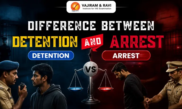Difference Between Detention and Arrest
