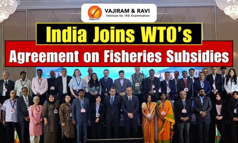 India Joins the WTO Agreement on Fisheries Subsidies