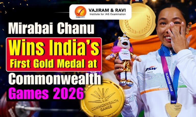 Mirabai Chanu Wins India’s First Gold Medal at Commonwealth Games 2026