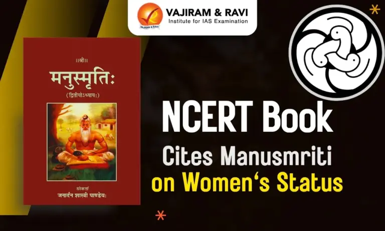 NCERT Book Cites Manusmriti on Women's Status