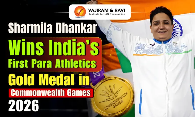 Sharmila Dhankar Wins India’s First Para Athletics Gold Medal in Commonwealth Games 2026