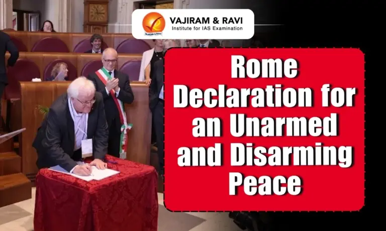 Rome Declaration for an Unarmed and Disarming Peace
