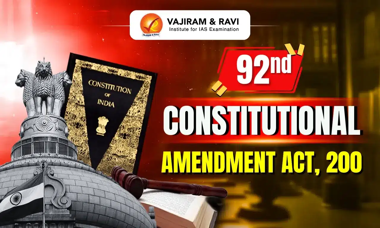 92nd Constitutional Amendment Act