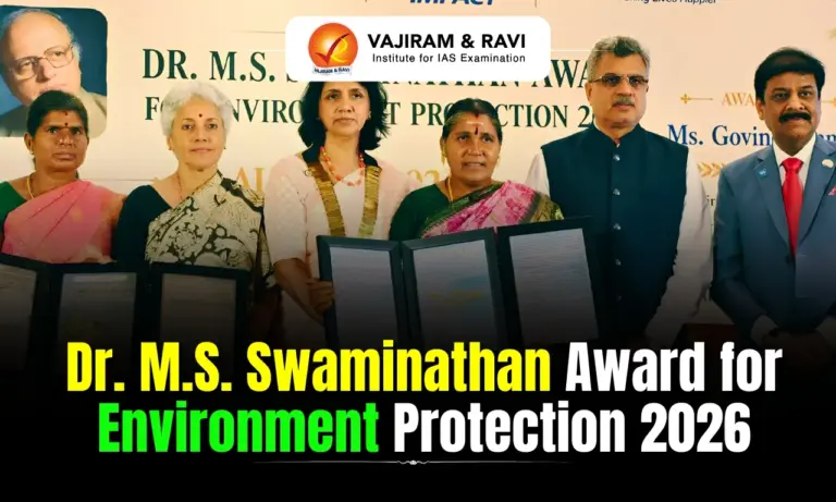 Dr. M.S. Swaminathan Award for Environment Protection 2026