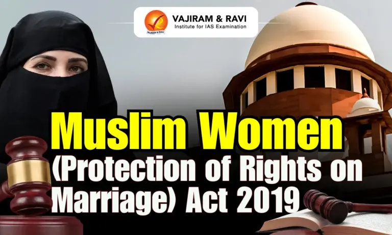 Muslim Women (Protection of Rights on Marriage) Act, 2019