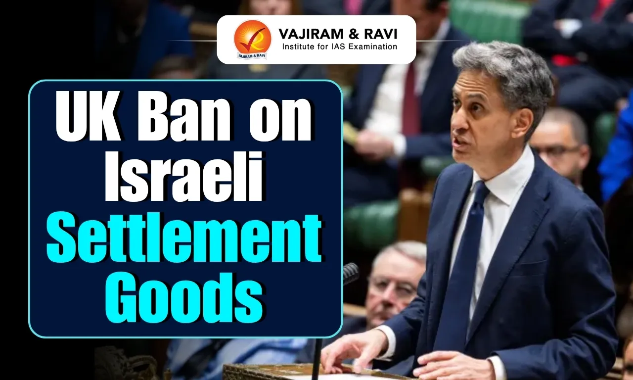 UK Ban on Israeli Settlement Goods