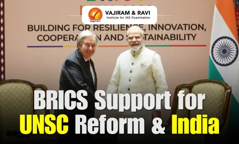 BRICS Support for UNSC Reform & India