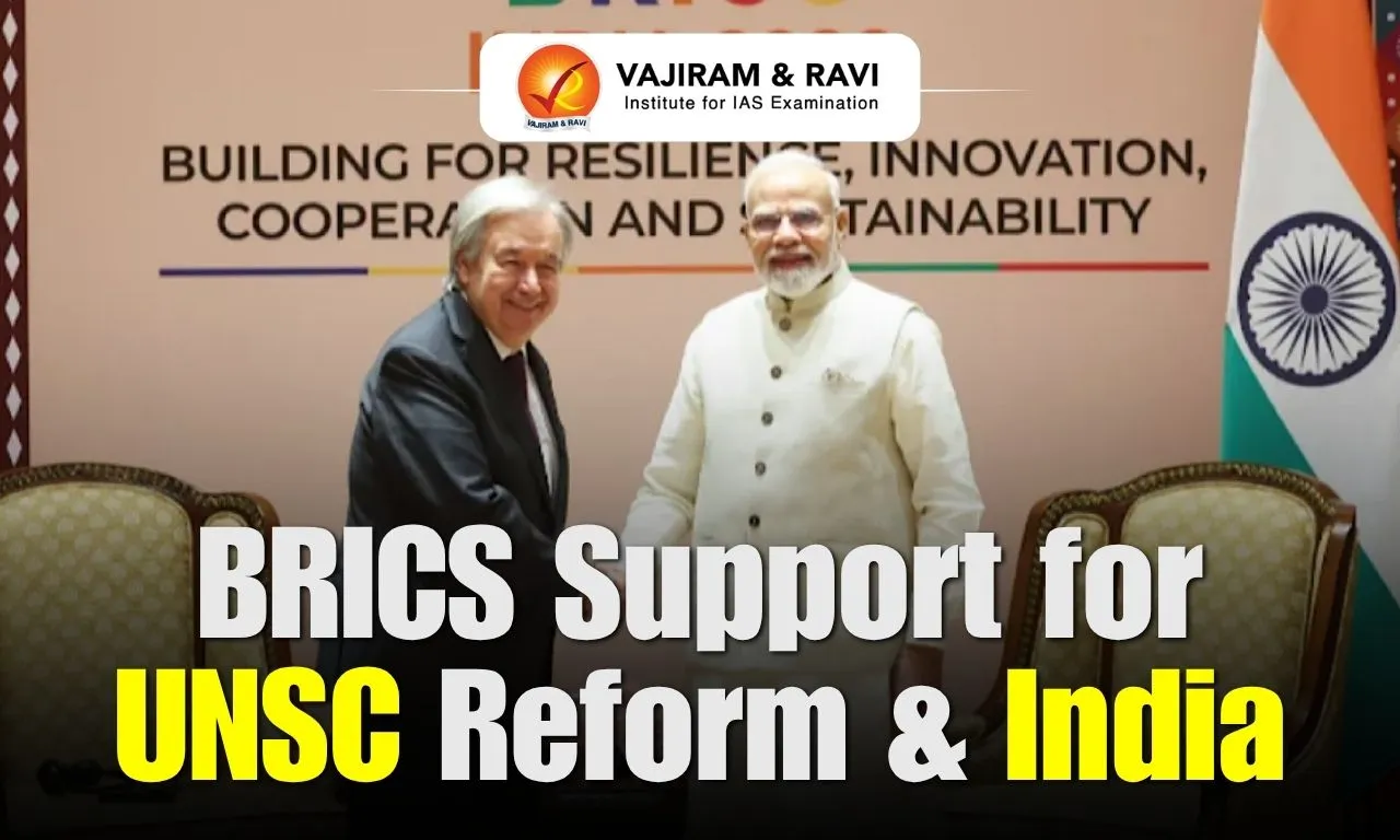 BRICS Support for UNSC Reform & India