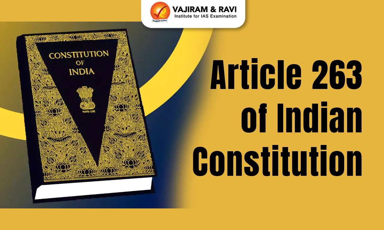 Article 263 of the Indian Constitution