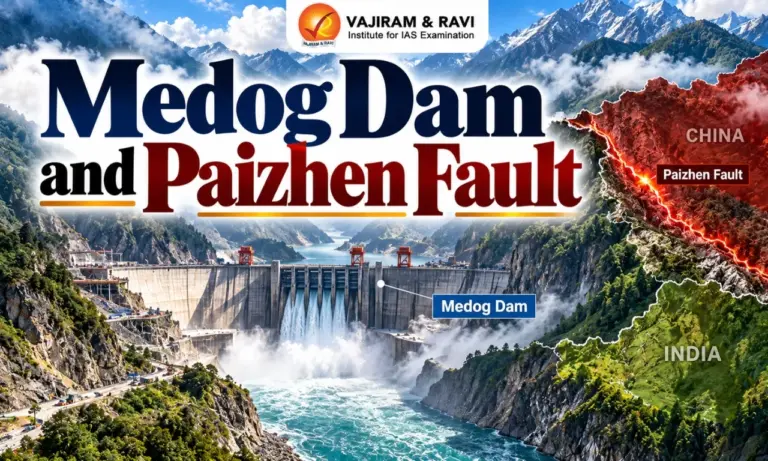 Medog Dam and Paizhen Fault