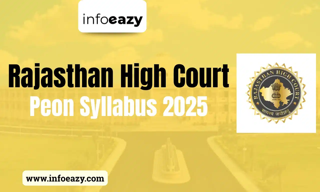 Rajasthan High Court Peon Syllabus 2025