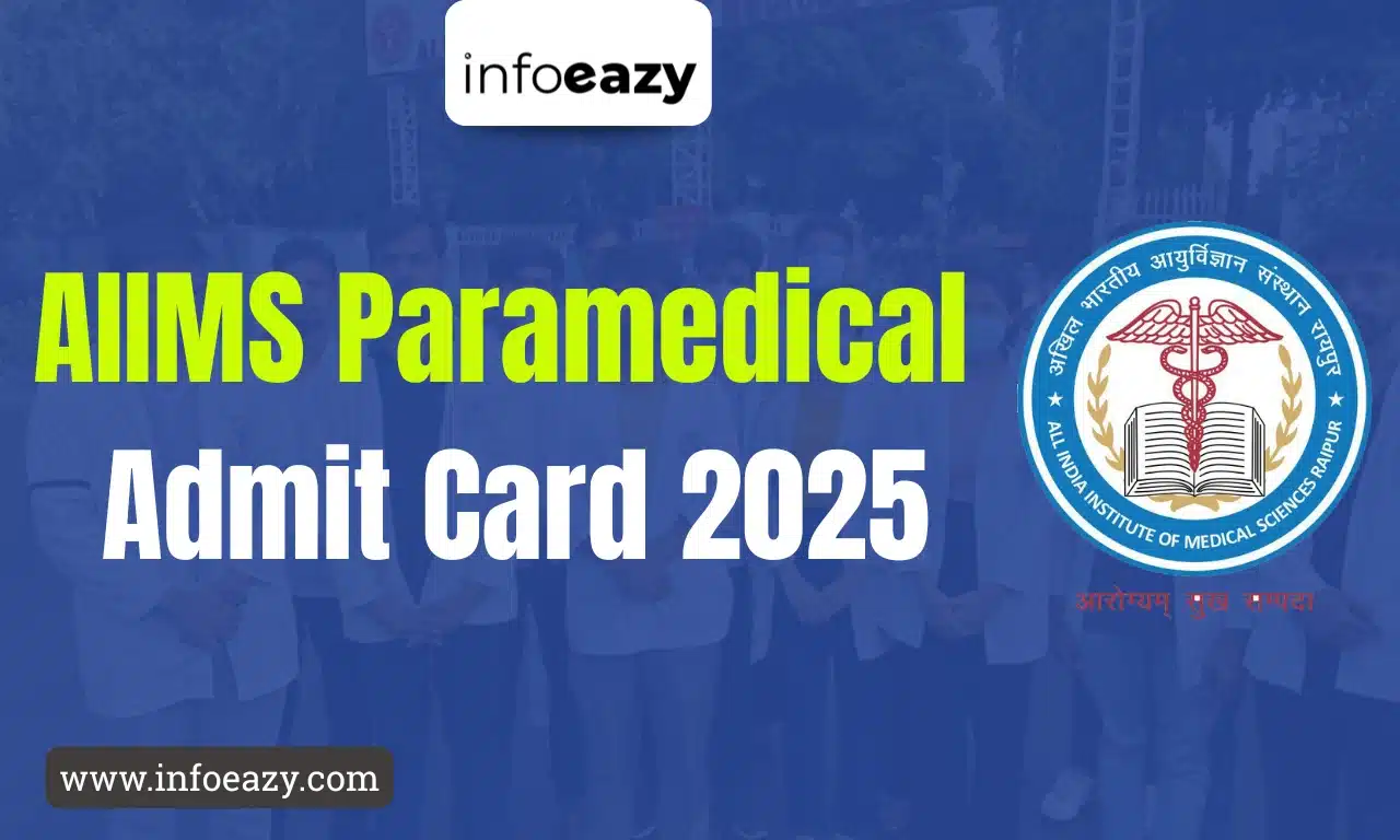 AIIMS Paramedical Admit Card 2025