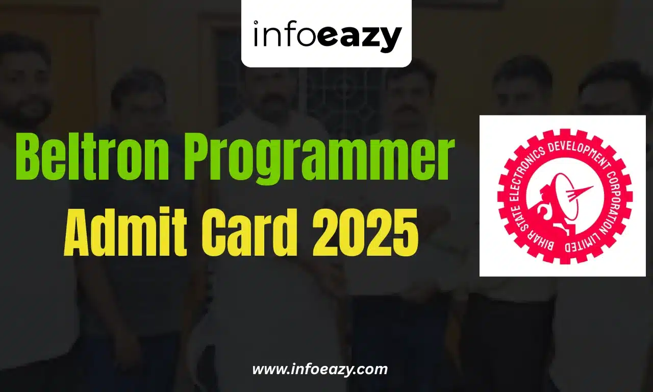 Beltron Programmer Admit Card 2025