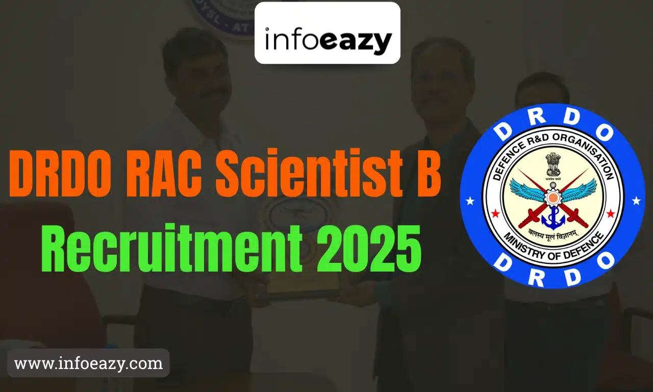 DRDO RAC Scientist B Recruitment 2025