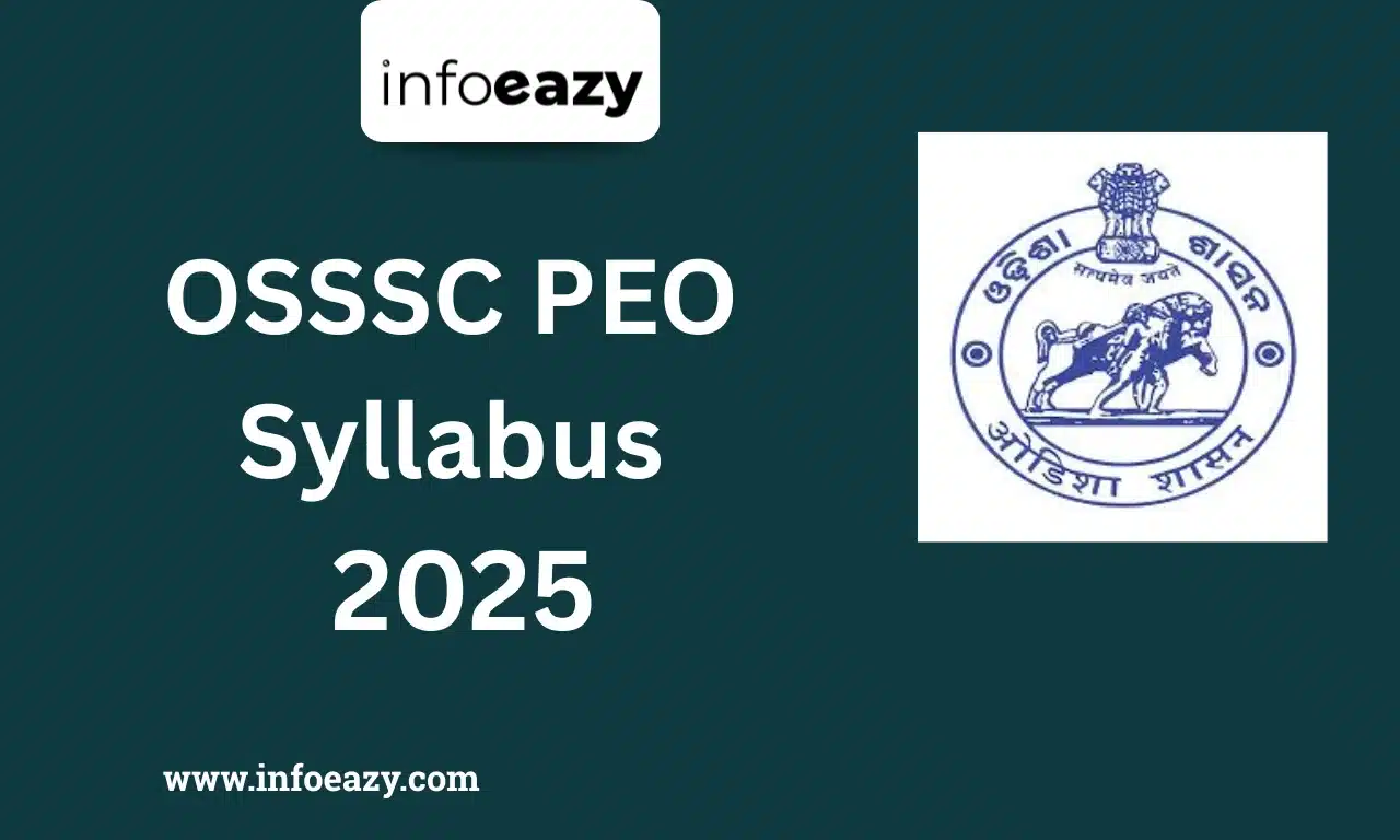 OSSSC PEO Syllabus 2025