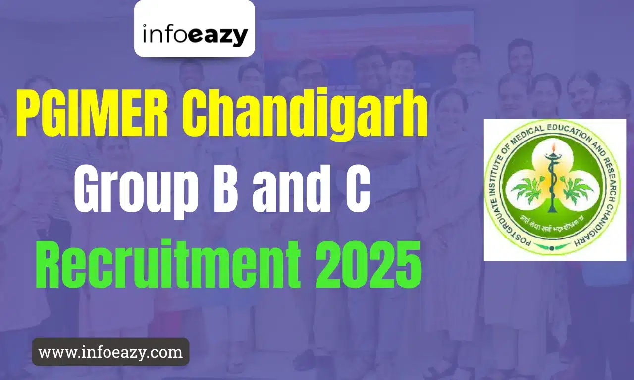 Chandigarh PGIMER Group B and C Recruitment