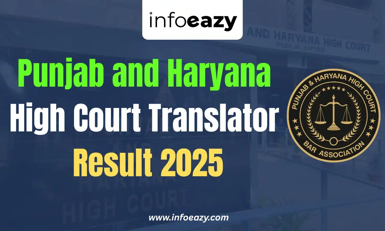 Punjab and Haryana High Court Translator Result 2025