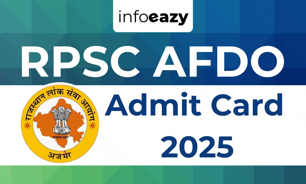 RPSC AFDO Admit Card 2025