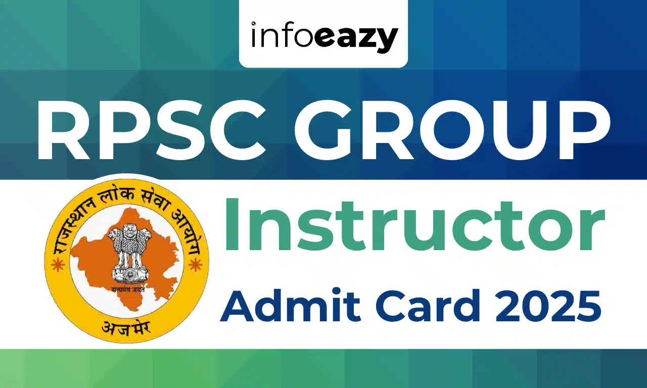 RPSC Group Instructor Admit Card 2025