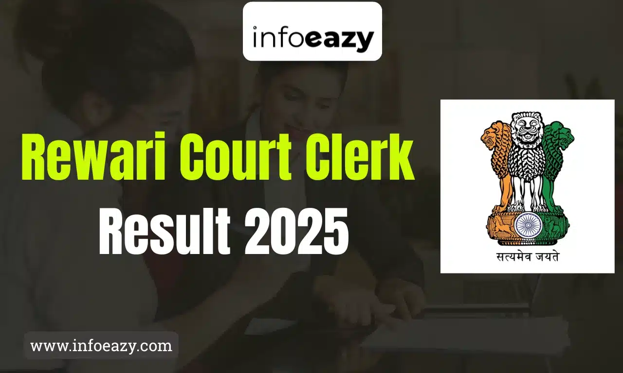 Rewari Court Clerk Result 2025