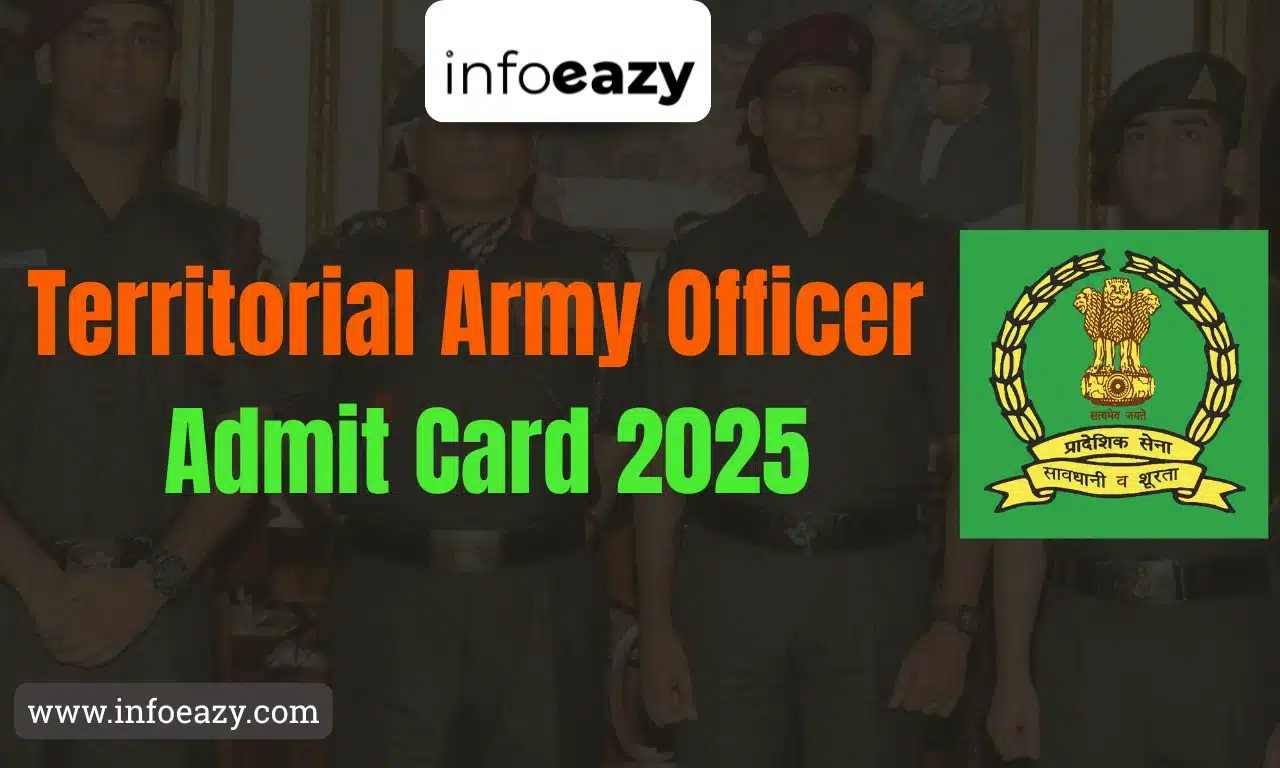 Territorial Army Officer Admit Card 2025