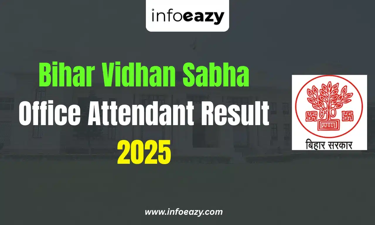 Bihar Vidhan Sabha Office Attendant Result 2025