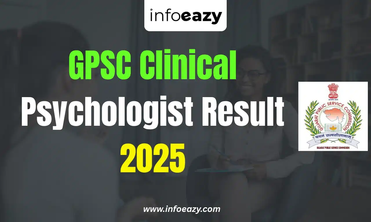 GPSC Clinical Psychologist Result 2025