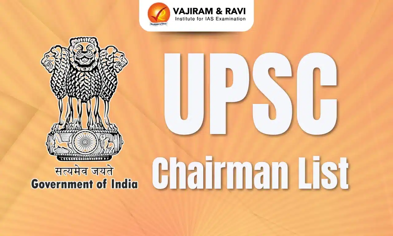 UPSC Chairman List