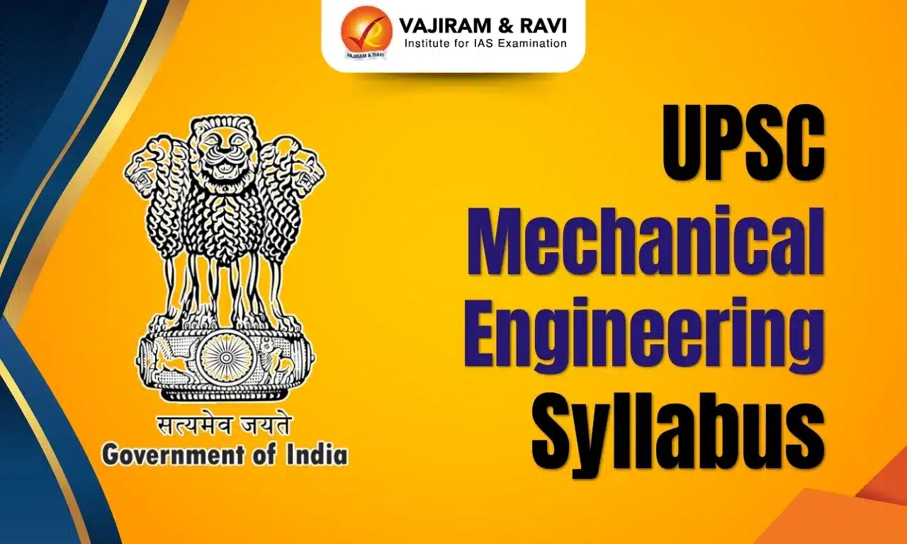 UPSC Mechanical Engineering Syllabus