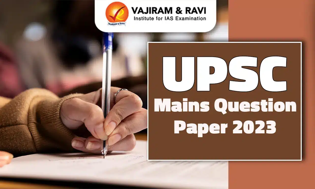 UPSC Mains Question Paper 2023