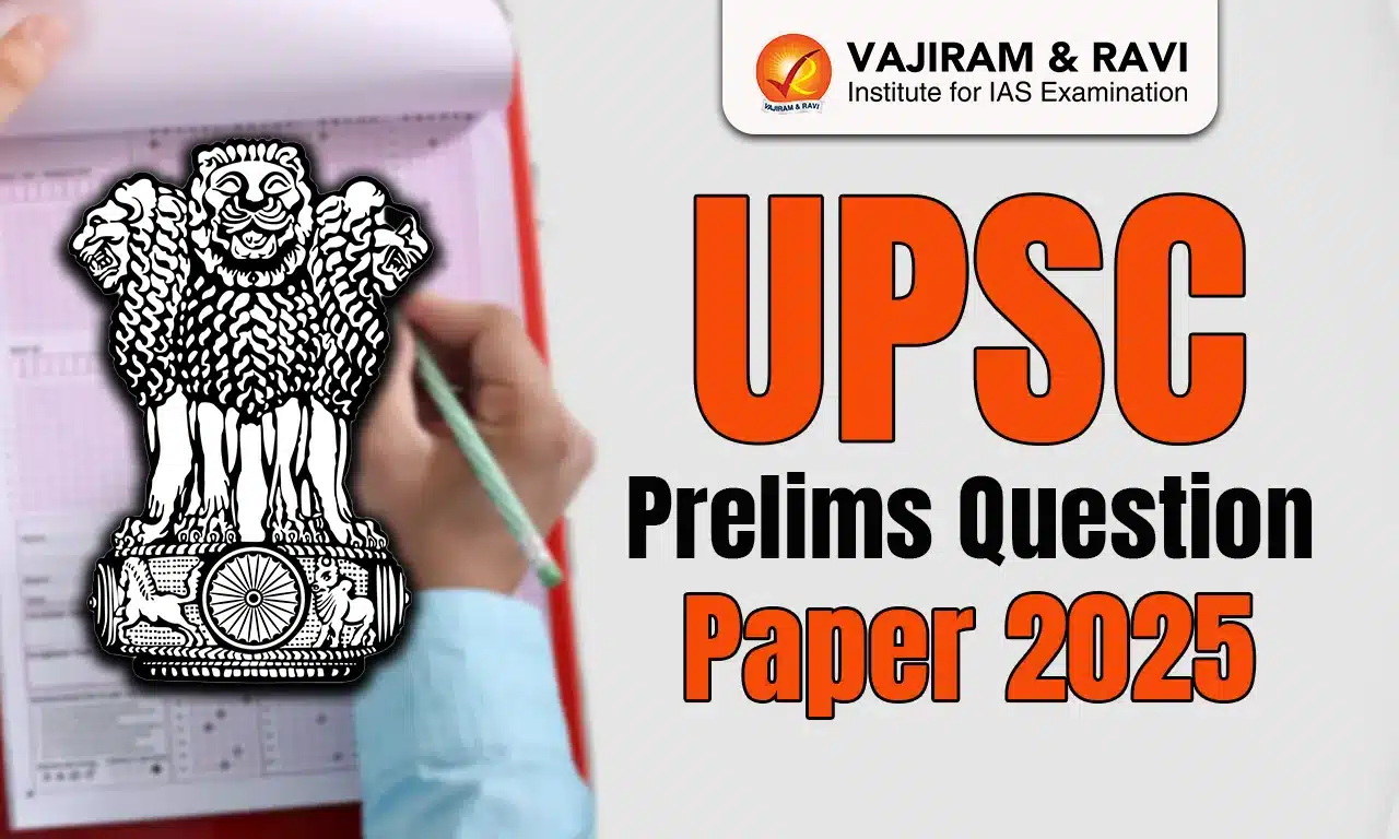 UPSC Prelims Question Paper 2025